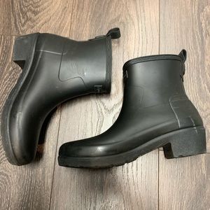 Short Black Hunter Rainboots
